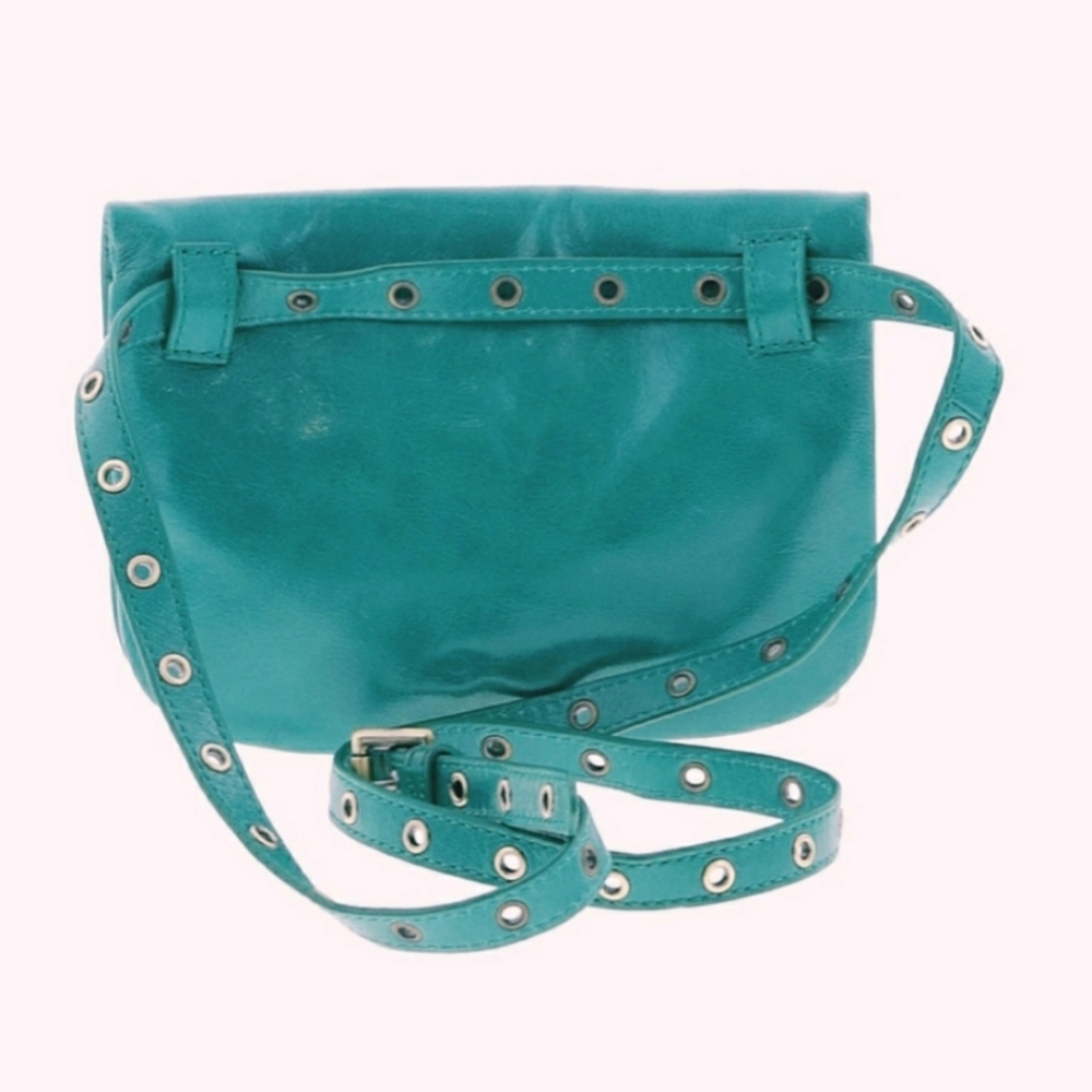 NWT HOBO The Original 'Saunter' Blugrass Leather BELT & Crossbody Bag